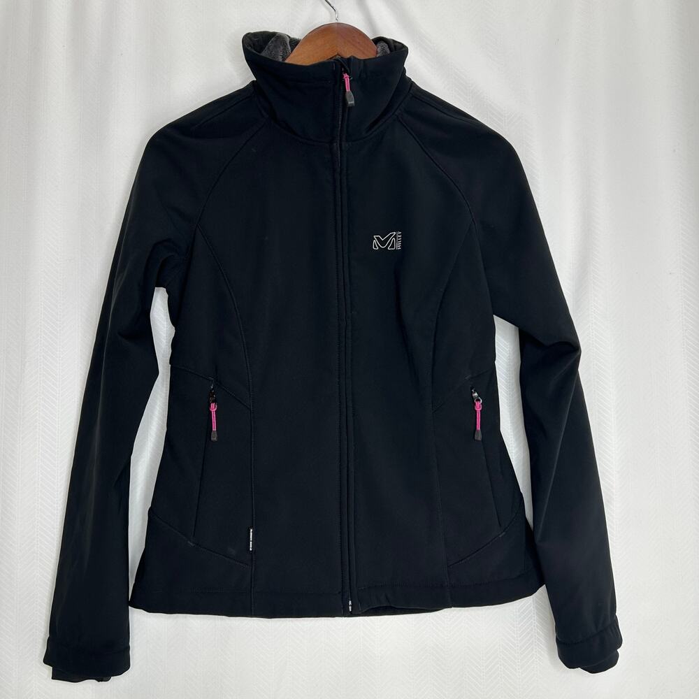 Millet woman’s black jacket zip up high neck outdoor